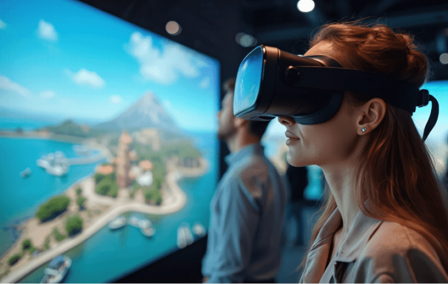 Realtà aumentata turismo: esperienza virtuale di destinazioni con visore AR